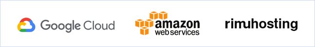 Google Cloud, Amazon Web Services, Rimu Hosting