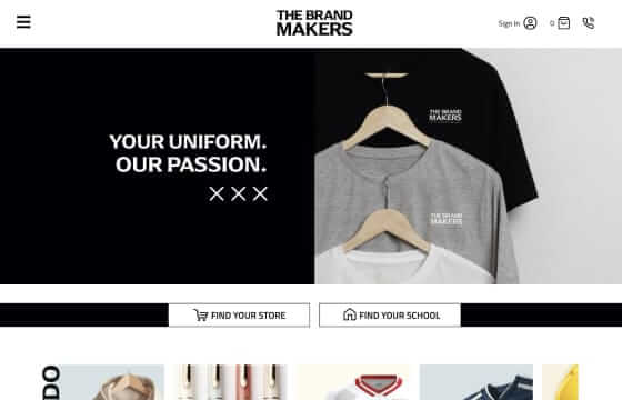 The Brand Makers website screenshot