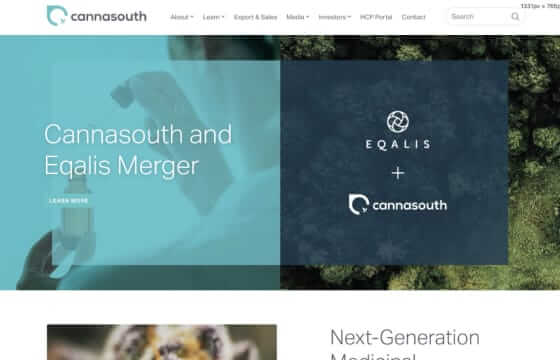 Canna South website Screenshot